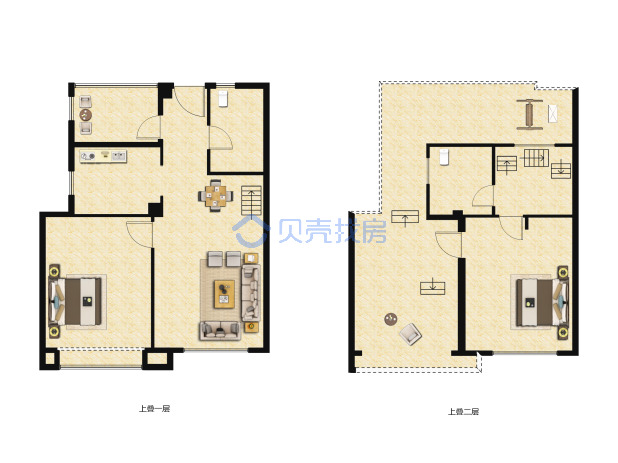 居室：2室2厅2卫 建面：89m²