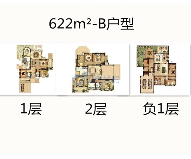 居室：6室4厅7卫 建面：622m²