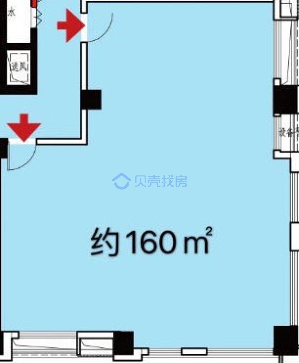 居室：1室0厅0卫 建面：160m²