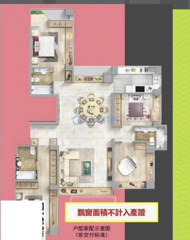 居室：4室2厅2卫 建面：160m²