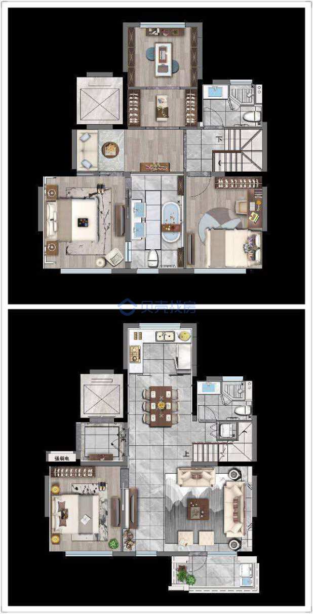 居室：4室2厅3卫 建面：145m²
